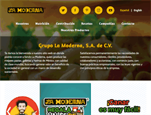 Tablet Screenshot of lamoderna.com.mx